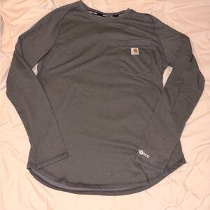 Carhartt Men's Charcoal Long Sleeve Tee